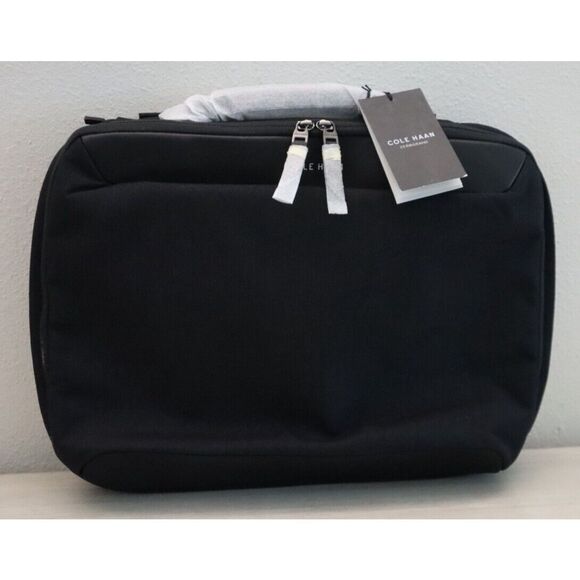 Cole Haan F12306 Men's Black Zerogrand Attache Briefcase/Laptop Travel Bag - Picture 1 of 9